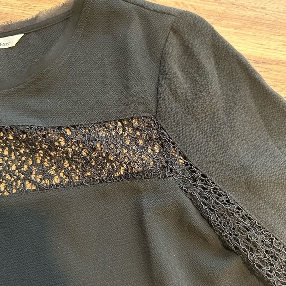 Rachel Roy black top blouse - Picture 2 of 6